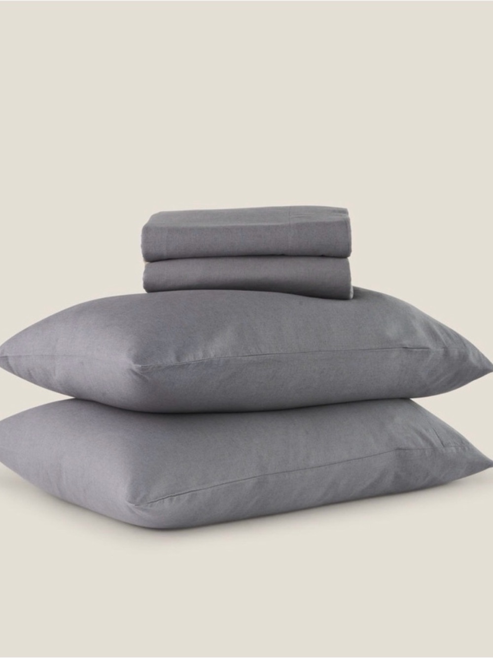 NWT Silk & Snow Relaxed Linen Sheet Set Full Size 🛏️ French Linen Cotton Blend